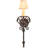 Catherine Steel Candle Wall Light