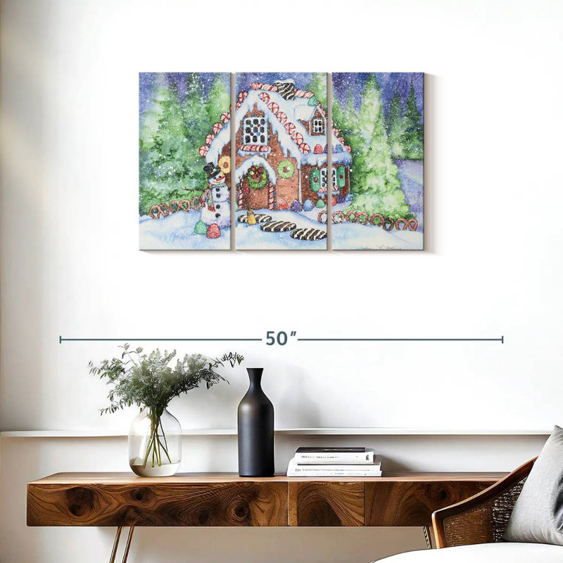 Gingerbread House, 20" H x 33" W