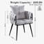 Chaise avec accoudoirs en velours Lazarre-1154640347