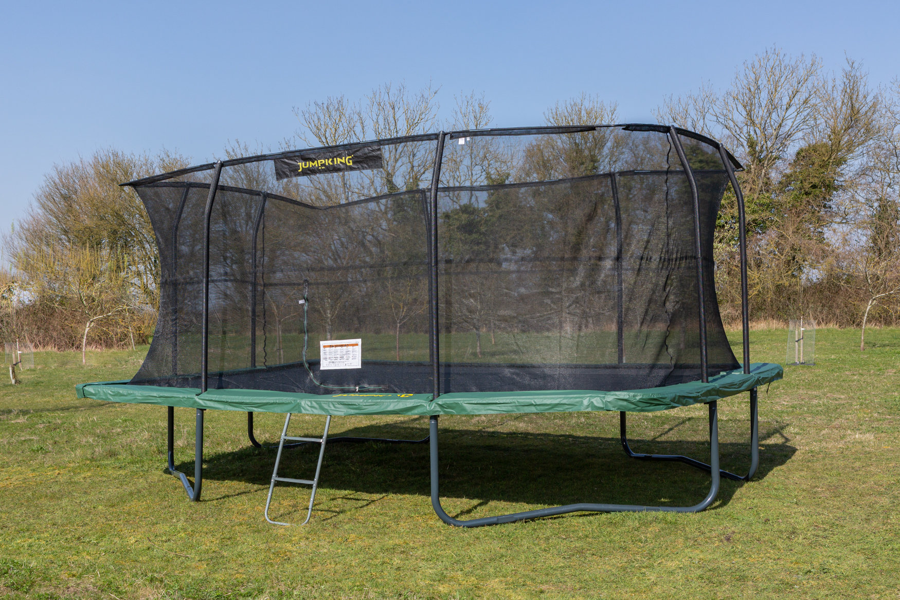 JumpKing 12ft x 17ft Rectangular JumpKing Trampoline with Safety