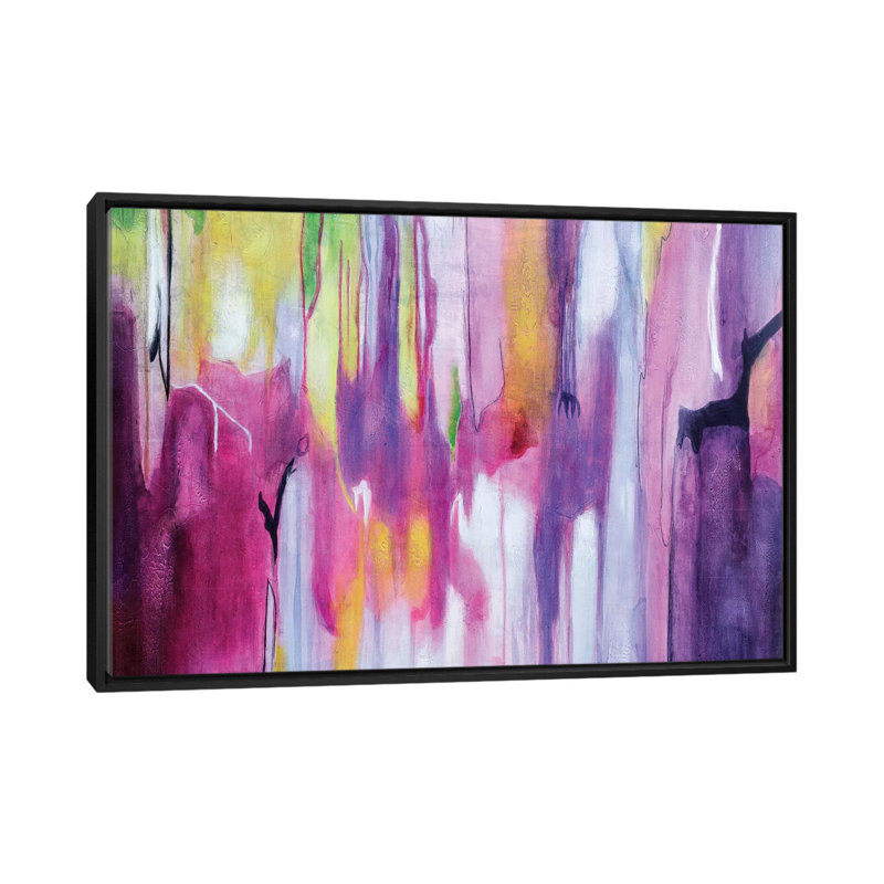 «Explosion Magenta II», impression sur toile, H 18 po x l 26 po x P 1,5 po, Toile avec cadre noir