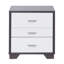 Table d'appoint rectangulaire blanche et noire 3-1587650622