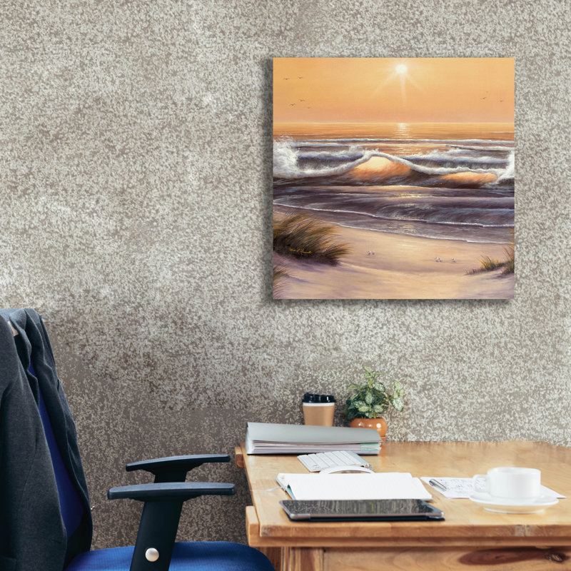 «Golden Waves» par Diane Romanello, H 26 po x l 26 po x P 1,5 po