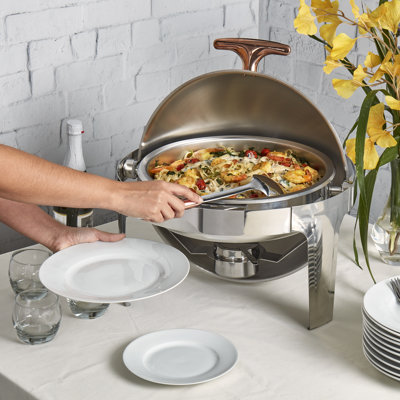 Celebrations 6.3 Qt. Round Stainless Steel Chafing Dish 5 Piece