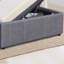 Oyibo Upholstered Grey Gas-lift Ottoman Storage Bed-238284522