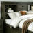 Dark gray storage Queen bed