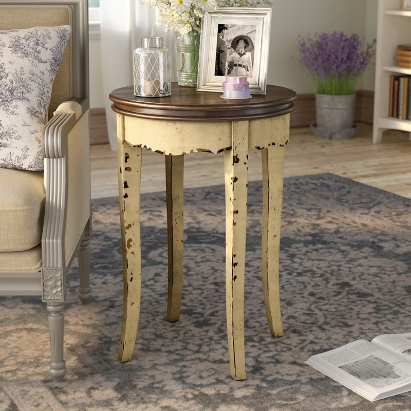 Ardin End Table, White