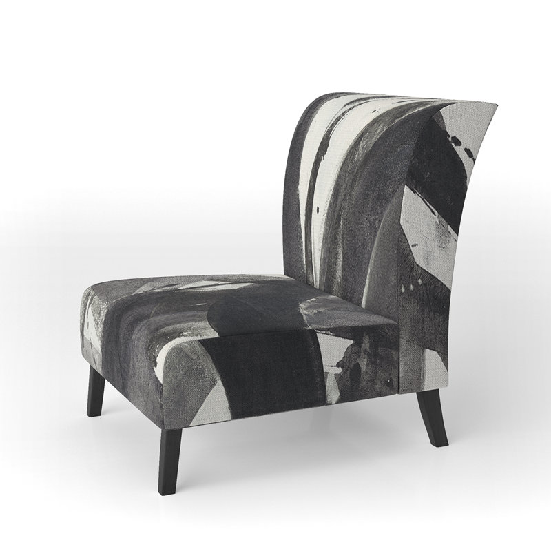 Minimalistic Roller II - Mid-Century Upholstered Slipper Chair