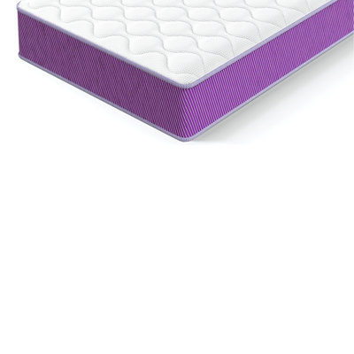 Full Size 10 Inch Hybrid Mattress, Individual Pocket Coil with Memory Foam, Mattress in a Box,Purple