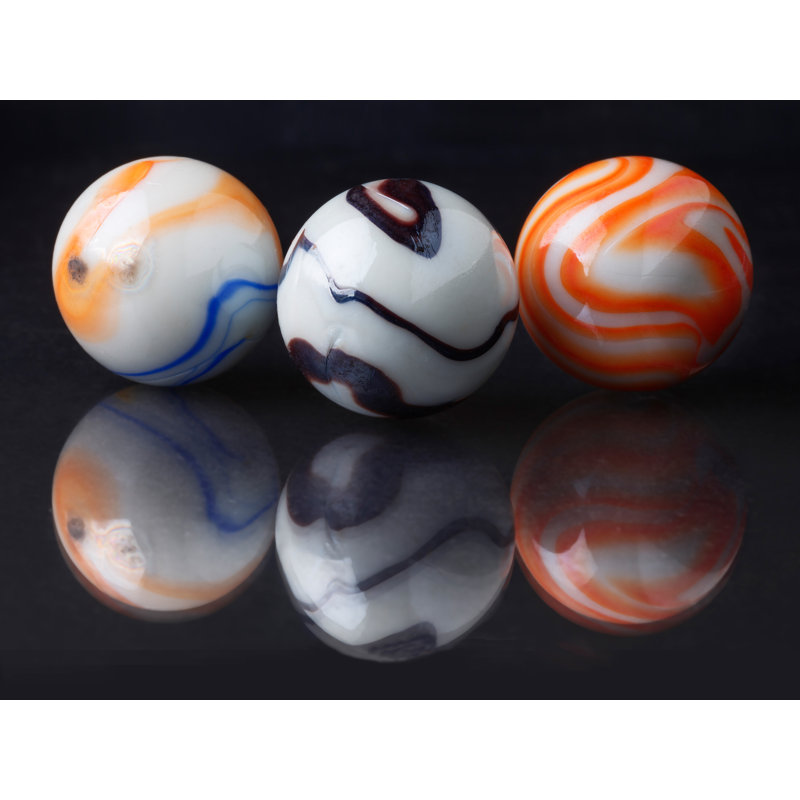 " Marbles " by Philippe Monthoux, 25" H x 33" W x 2" D, Black Floater Framed Canvas, No Mat