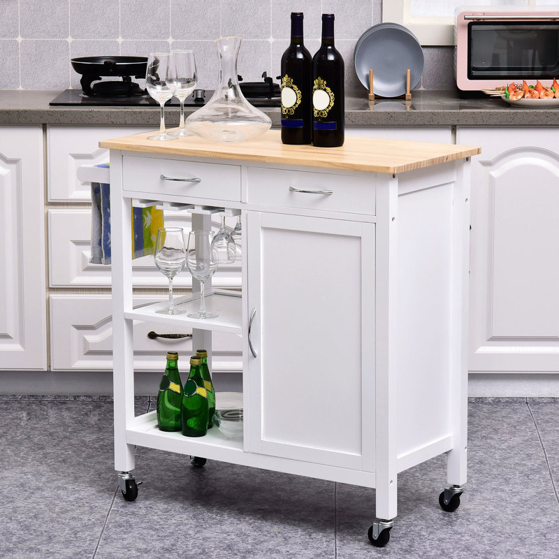 Wood Kitchen Cart