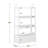 Aurey Kids Storage Bookshelf With 3 Open Shelves And Lower Storage Compartment