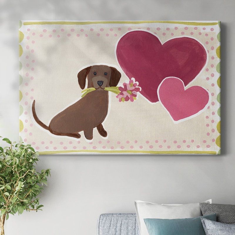 Dachshund Delight Collection A-Gallery, toile tendue, H 24 po x l 36 po