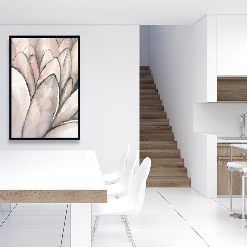 «Blush Pink Flower», reproduction sur toile