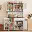 70.87" Farmhouse Kitchen Pantry Cabinet with Drawer & Doors-91774156