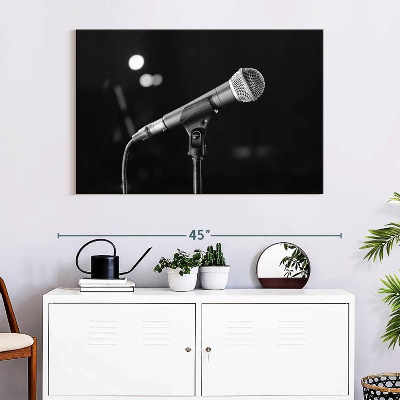 Microphone Abarca, H 26 po x l 39 po