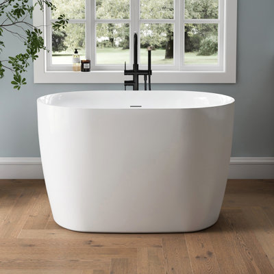 Baignoire autoportante en acrylique avec siège 43 po Tidal
