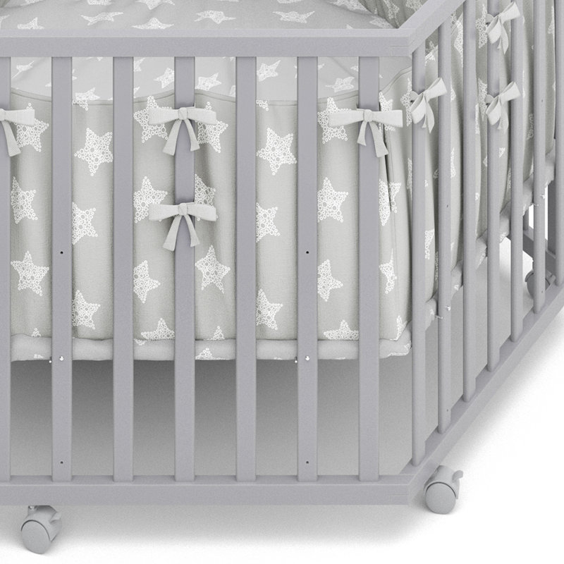 Abe Travel Cot, Grey