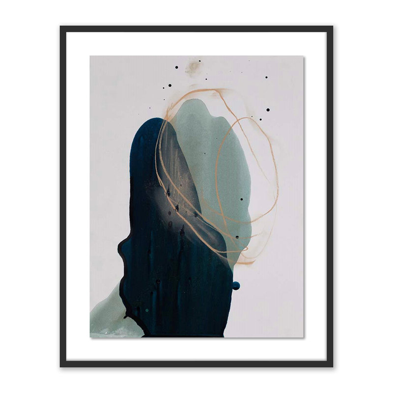 Sincerity Painting by Kim Whiteside, 40" H x 32" W x 2.5" D, Black
