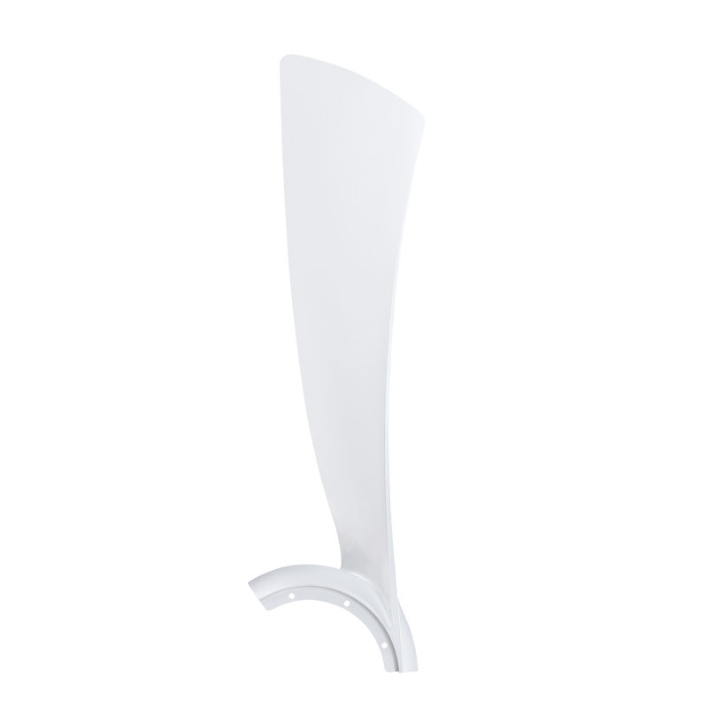 Wrap Custom 52 inch Indoor/Outdoor Ceiling Fan Blade Set of 3 - Matte White, 3.54" H x 7.80" W x 25.94" D