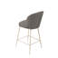 Ensemble de 2 tabourets en tissu et métal Modern