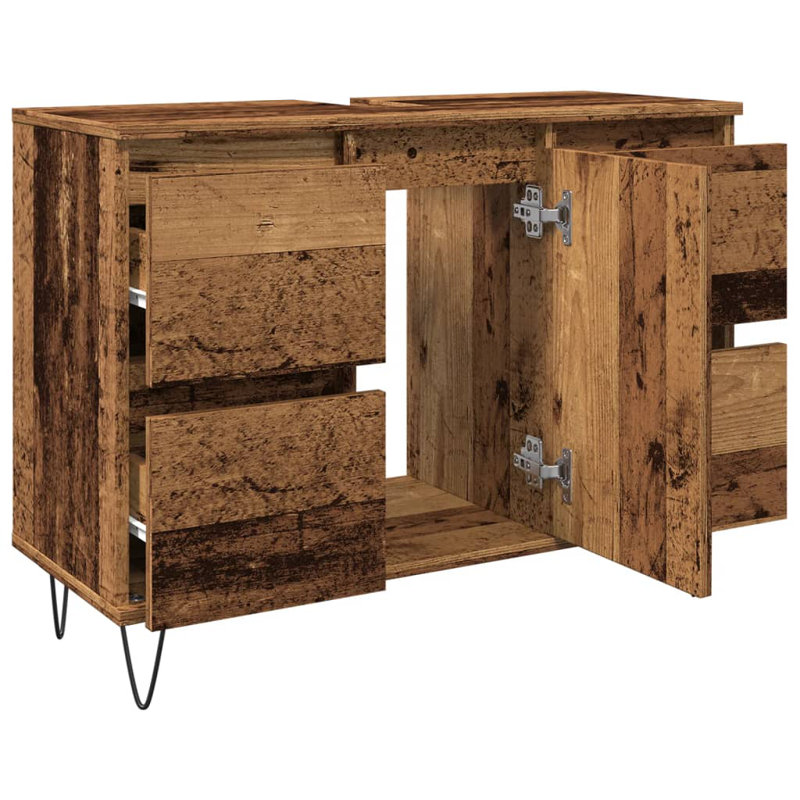 Braulio Bathroom Cabinet, Reclaimed Wood