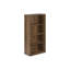 Bibliothèque contemporaine à 4 tablettes en brun, pour bureau et chambre à coucher, bibliothèque spacieuse à 5 niveaux avec rangement brun, bureau de chambre à coucher au design moderne, 1 tablette inférieure stable