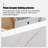 118.11"White Dual-Station Commercial Reception Desk