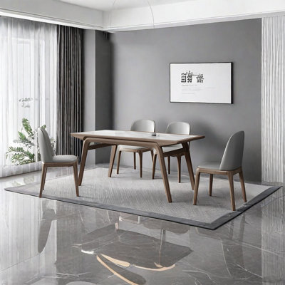 Modern simple home rock plate dining table sets