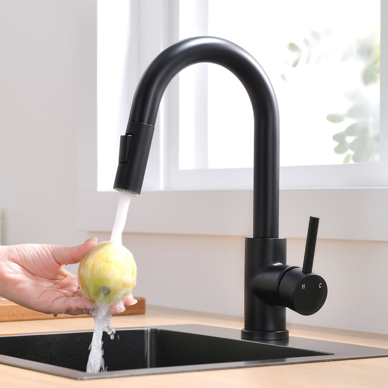 AWZTOO Kitchen Faucet, Matte Black