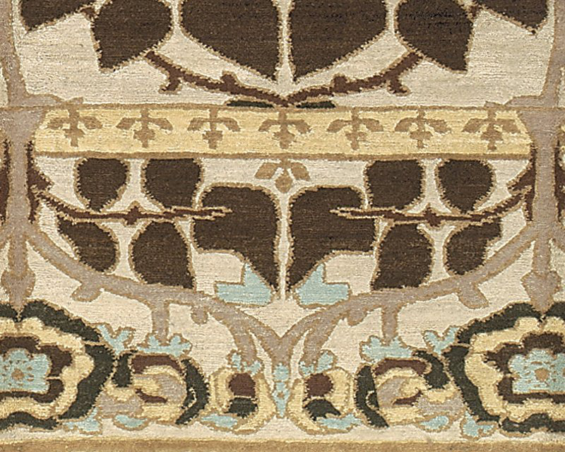 Inverness Wool Oriental Area Rug in Beige/Brown, Rectangle 12' x 16'