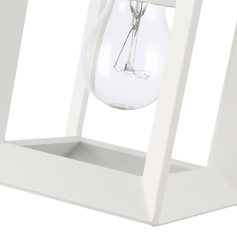 Luminaire suspendu rectangulaire à une lumière Averee, Blanc naturel