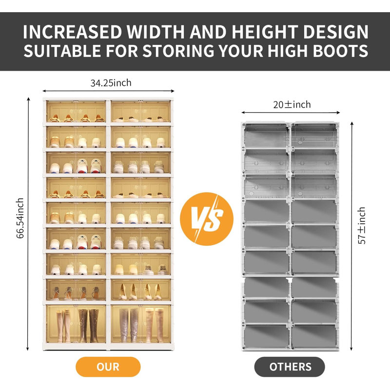 Armoire de rangement pour chaussures 36 paires