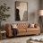 Theotis 84"W Chesterfield Button-Tufting Genuine Leather Sofa with Solid Wood Legs-101644102