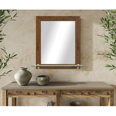 Miroir Millwood Pines avec tablette en verre
