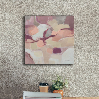 Ivy Bronx 'Mauve Facets' by Silvia Vassileva Canvas Wall Art, 26" x 26"