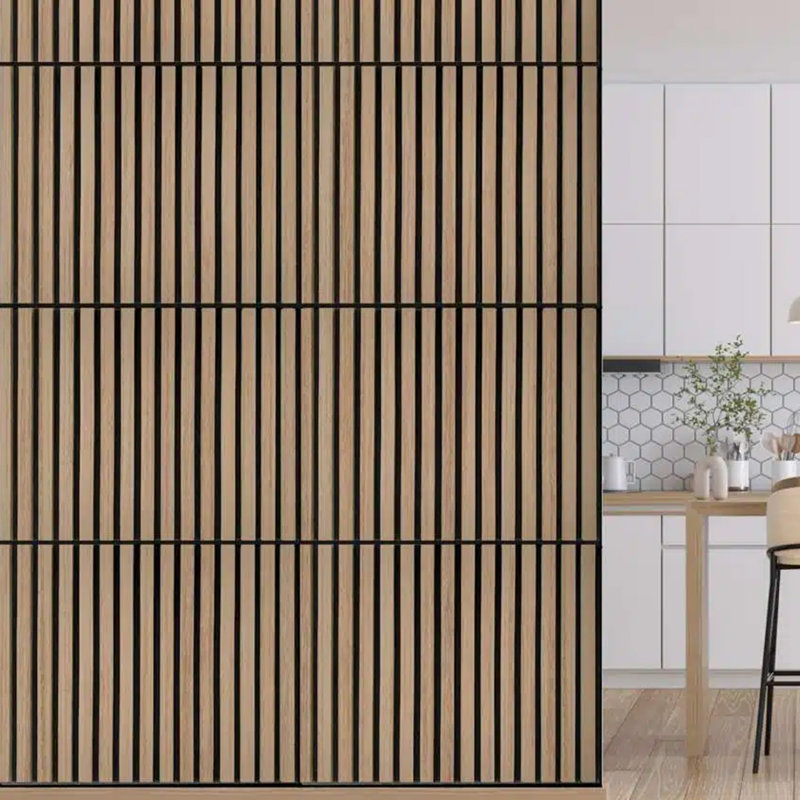 60 cm x 60 cm Acoustic Wall Paneling (4-pack), Natural Oak