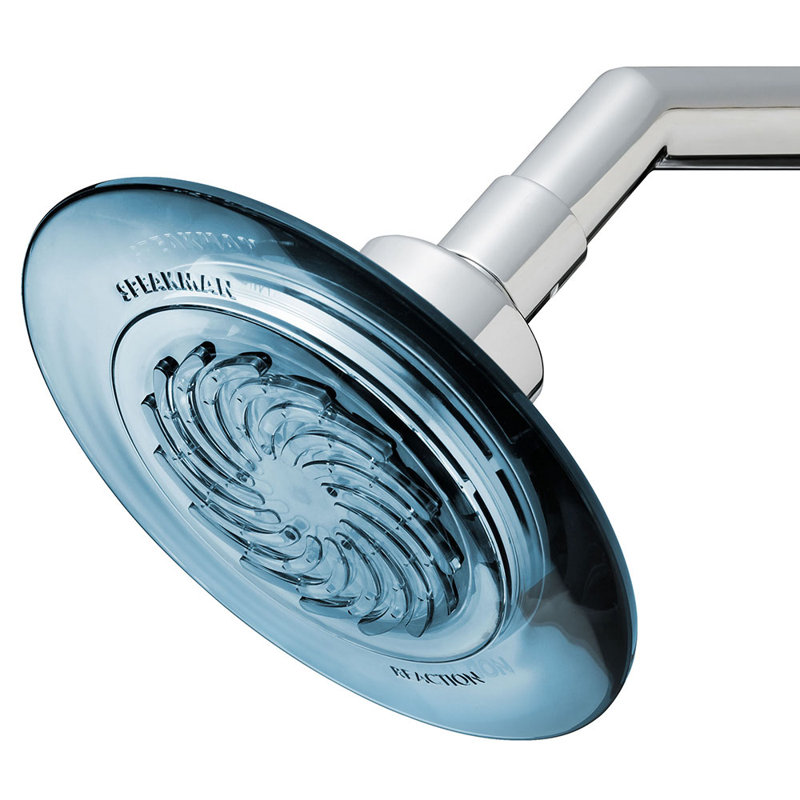 Pomme de douche à haut débit de 1,75 gallons par minute Speakman, Bleu gris