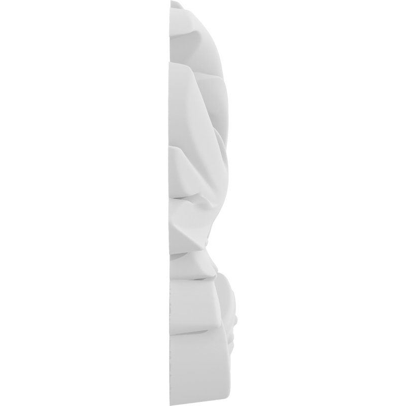 Rosette Geneva, H 1,5 po x l 1,5 po x P 0,25 po