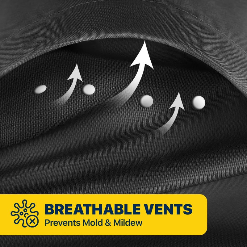 Housse pour vélo de montagne Seal Skin, protection extérieure imperméable et robuste avec système de boucle coupe-vent (noir, 190 x 106 x 84 cm)