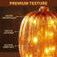 Décorations d'automne pour la maison, lumière de citrouille en verre craquelé avec minuterie, lampe de citrouille à DEL à pile, veilleuses en verre illuminées, idéal pour Halloween, décor rustique de l'Action de grâce, décoration de Noël