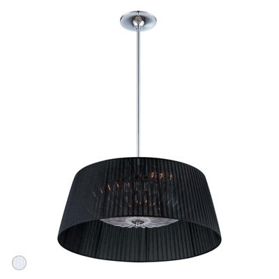 3 - Light Black Drum Pendant