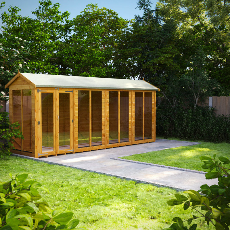 Powersheds 16 x 4ft Timber Tongue & Groove Apex Summerhouse