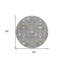 Tapis oriental rond 8 po