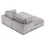 Canapé-lit modulaire en chenille l 77,2 po Odai avec repose-pieds