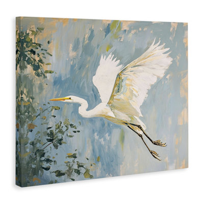 «White Heron in Flight» par Ramona Murdock