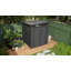 Outsunny 6 x 6 ft Plastic Garden Shed with Floor, Three Windows-124340443