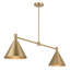 Moderne 2-Light Chandelier