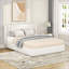 Lit plateforme tapissier 4 tiroirs Anda