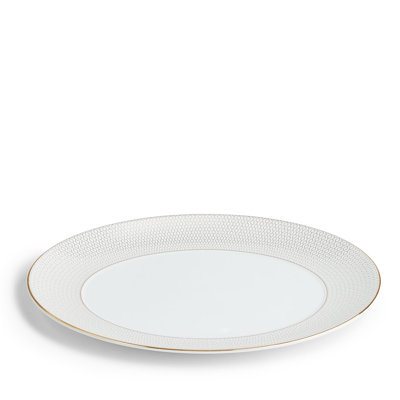 Wedgwood Gio Gold Oval Serving Platter 13"